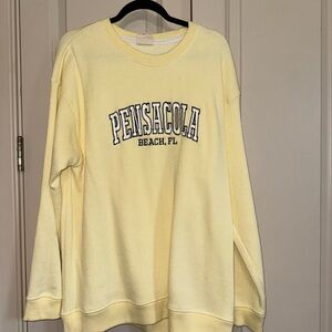 Pensacola Beach Yellow Sweater